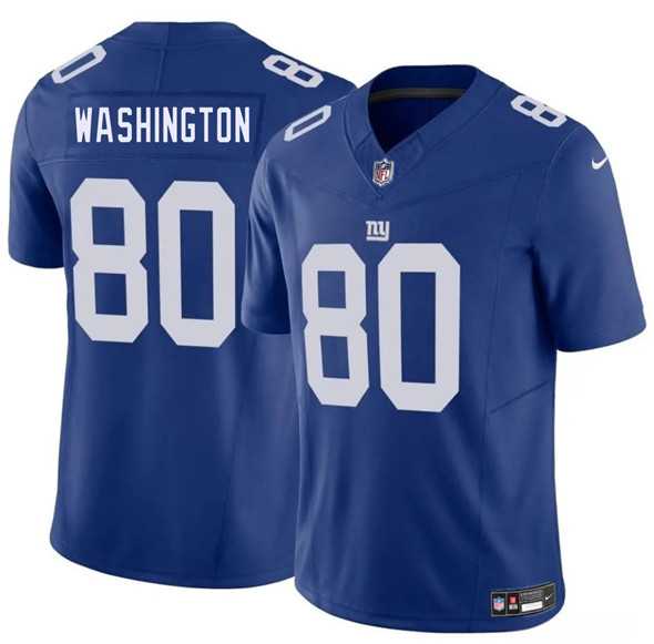 Men & Women & Youth New York Giants #80 Montrell Washington Blue 2025 F.U.S.E. Vapor Untouchable Limited Stitched Jersey->new york giants->NFL Jersey